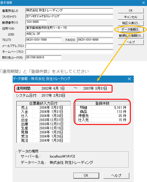 弥生販売の画面6