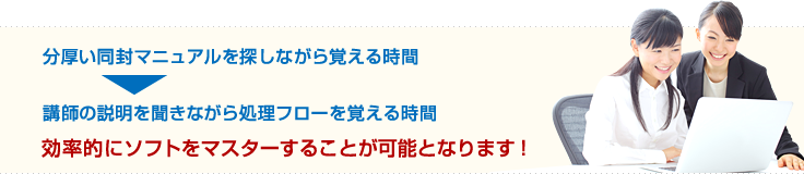 効率的にソフトをマスターすることが可能となります！